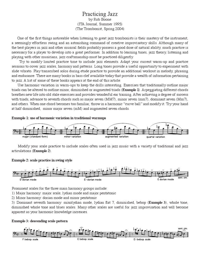 Practicing Jazz | PDF | Jazz | Harmony