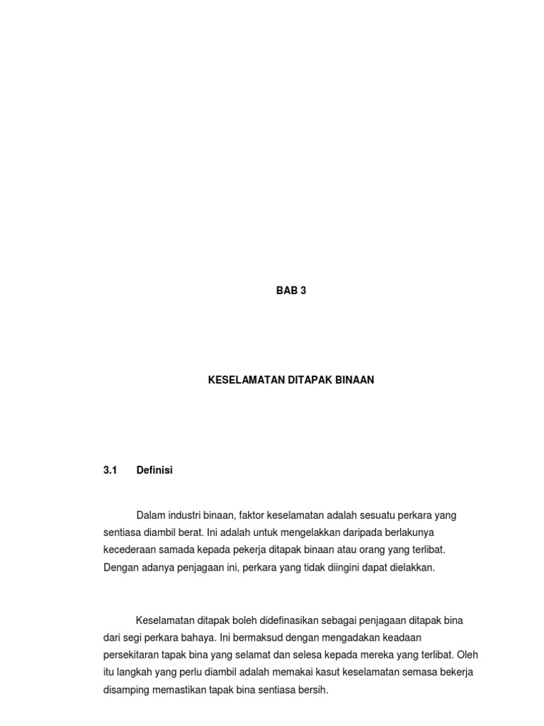 Keselamatan Ditapak Bina Pdf
