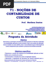 Oficina 71 Nocoes de Contabilidade de Custos - Prof Marilson