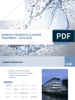 Burkert India - Water Treatment PDF
