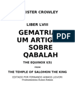 Aleister Crowley - Gematria Um Artigo Sobre Qabalah