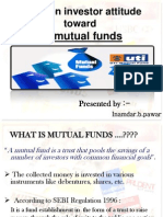 Study On Investor Attitude Toward: Uti Mutual Funds