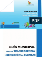 GUÍA MUNICIPAL PARA LA TRANSPARENCIA Y RENDICIÓN DE CUENTAS