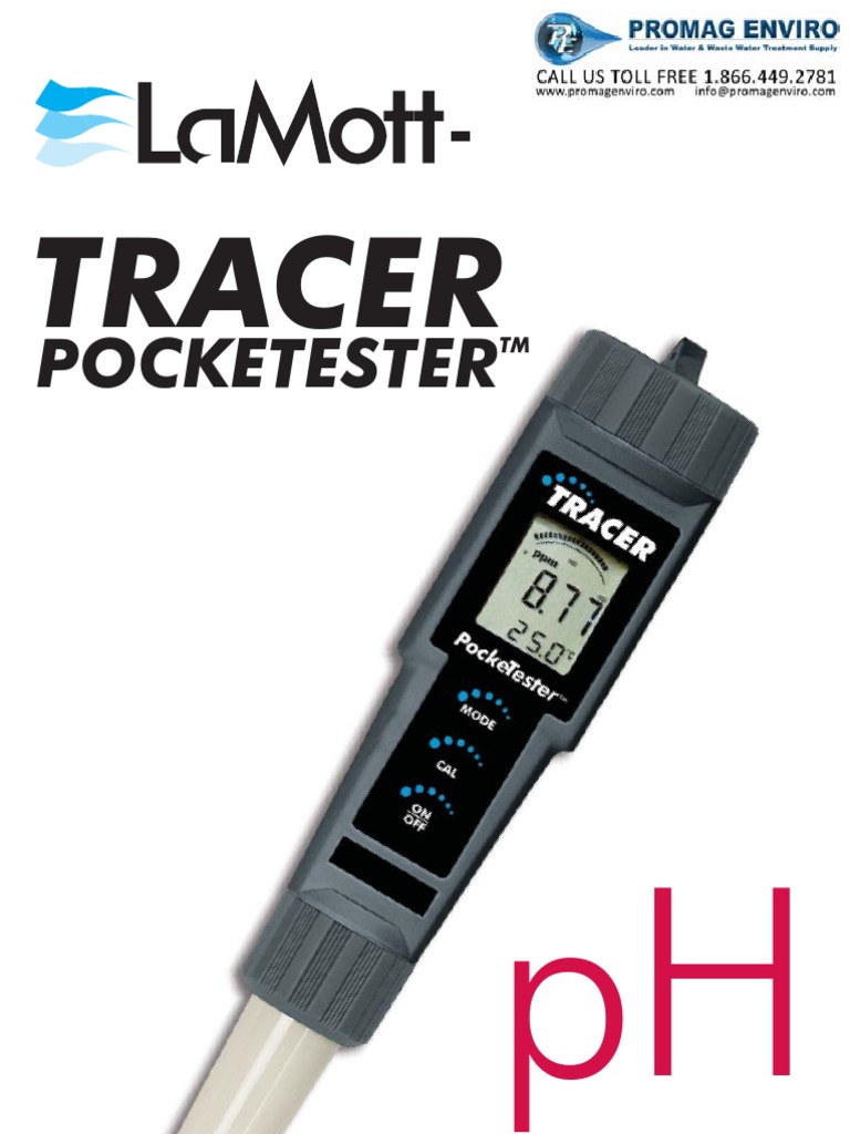 LaMotte 1741 PH Tracer PockeTester Instructions PDF Ph Applied