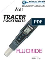 LaMotte 1756 Fluoride Tracer PockeTester Instructions