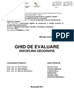 Ghid de Evaluare Disciplina Geografie