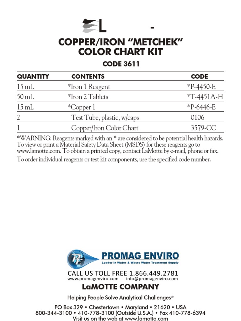 Metal Testing Kit Instructions | PDF