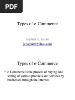 2.1 Types of E-Commerce