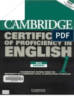 Cambridge CPE - Certificate of Proficiency in English 1