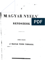 A Magyar Nyelv Rendszere 1846.