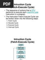 Instruction Cycle 2009