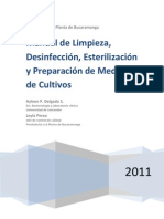 Manual de Limpieza, Medios de Cultivos