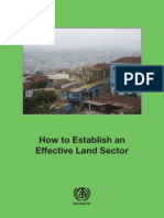 How To Establish An Effective Land Sector PDF