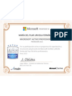 Certificado Microsoft 2013