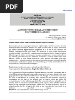 Algunas Fuentes para la construcción del territorio agrario
