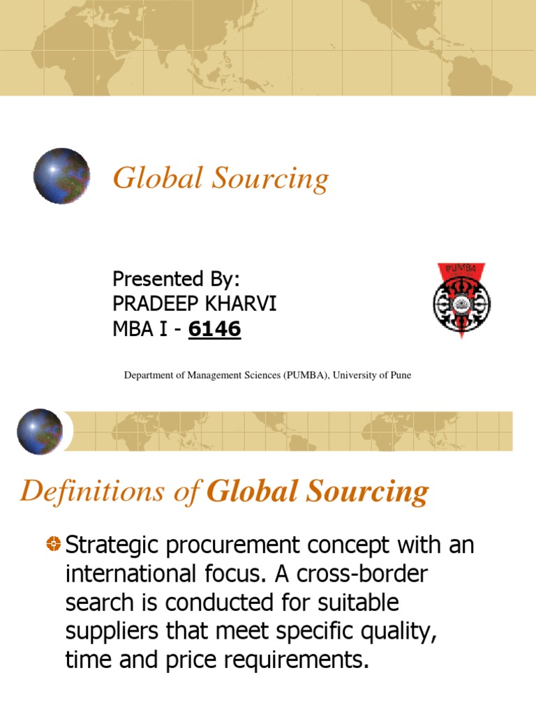 Global Sourcing | PDF | Business