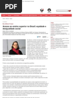 Acesso Ao Ensino Superior No Brasil_ Equidade e Desigualdade Social - Ensino