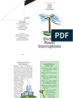 Electric Power Interruptions: - Line Complaint F Orms