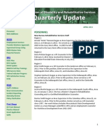 DDRS Quarterly Update - April 2013