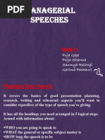 Managerial Speeches