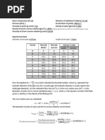 Sample Calculation For Efflux Time