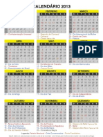 Calendario 2013 Calendarioonline.com .Br
