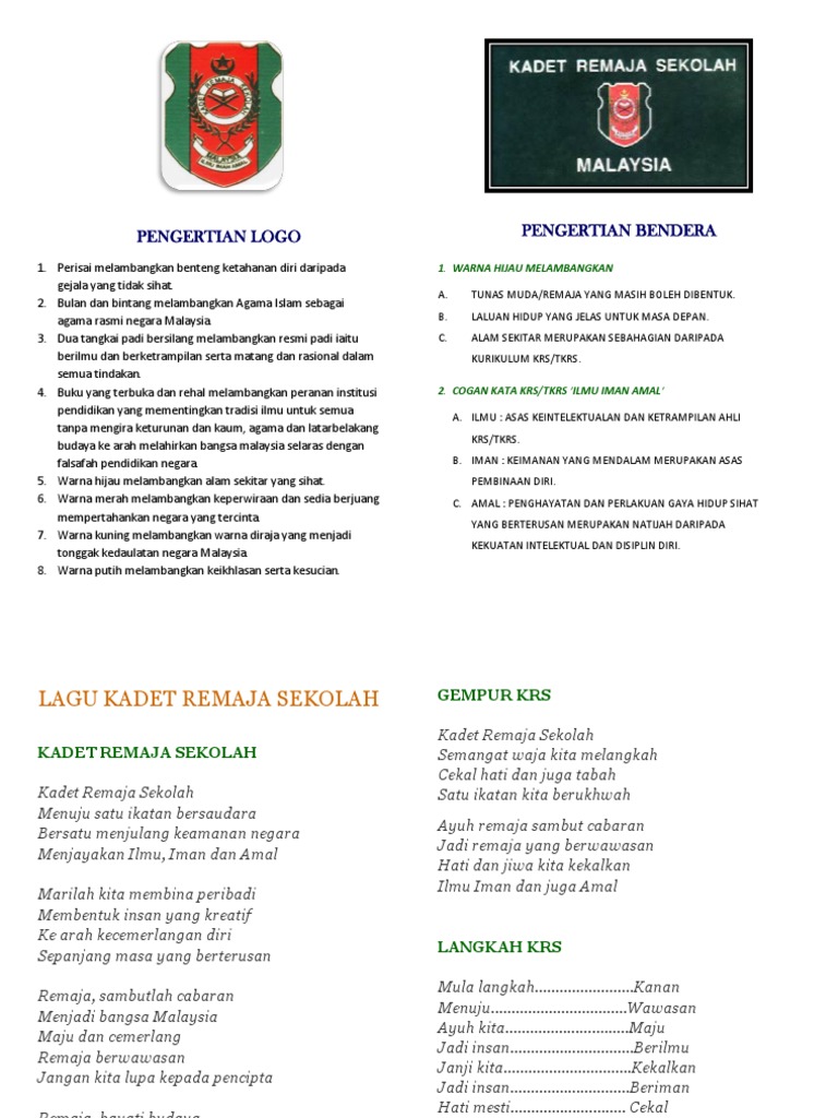 Tunas Kadet Remaja Sekolah Pdf