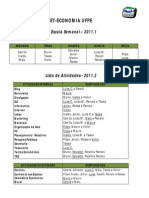 Lista de Atividades e Escala Semanal PDF