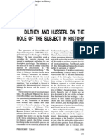 (1988) Owensby, J. - Dilthey and Husserl On The Role of The Subject in History