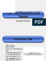 CST Test Preparation and Review: Alexis Cruz