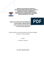 Planificación Estratégica en Las Pimi de Venezuela