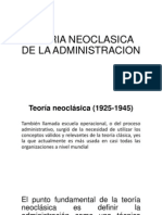 Teoria Neoclasica de La Administracion