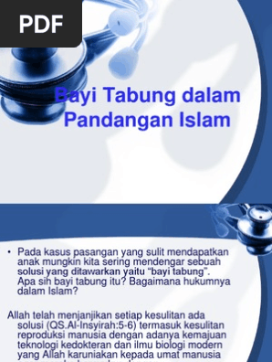 Bayi Tabung Dalam Pandangan Islam