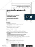 4EA0 01 English Language