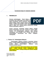 Kuliah 1 - PBM 501 - Pengenalan Bahasa Melayu Undang-Undang