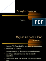 FTP - File Transfer Protocol: Notes