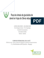 Ruta Sintesis de Glucosidos de Steviol. Alfredo - Jarma PDF