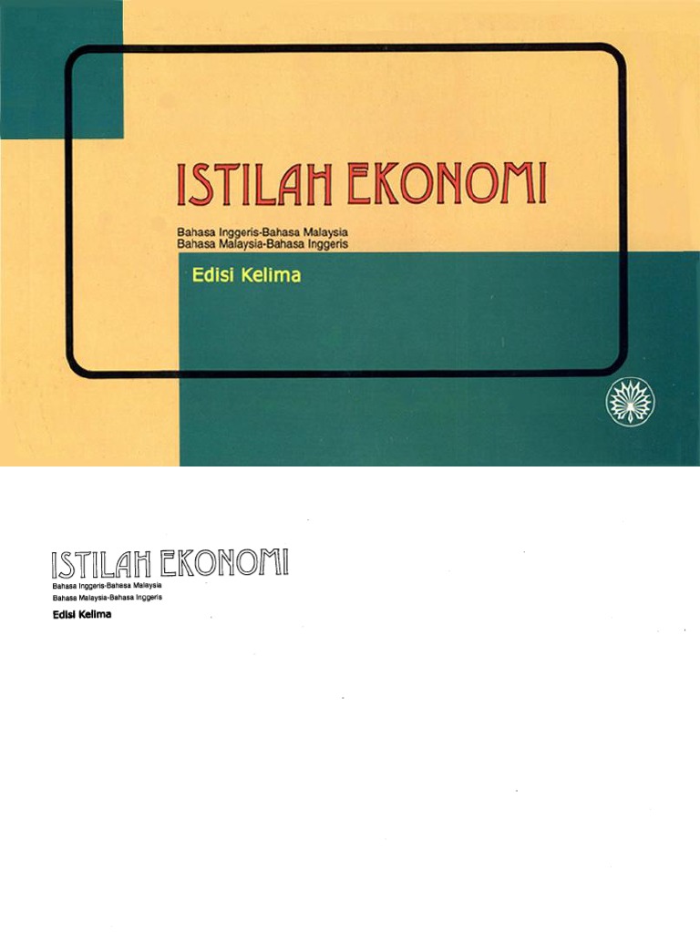 Istilah Ekonomi English Malay