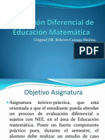 Evaluación Diferencial de Educación Matemática