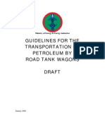 Transportation of Petroleum by Road Tank Wagons