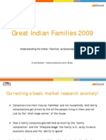 Indian Families as Consumers - JuxtConsult 2009 Snapshot