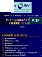 Plan de Cierre