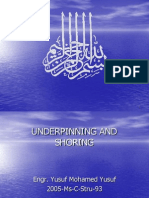 Foundation Underpinning and Shoring Methods