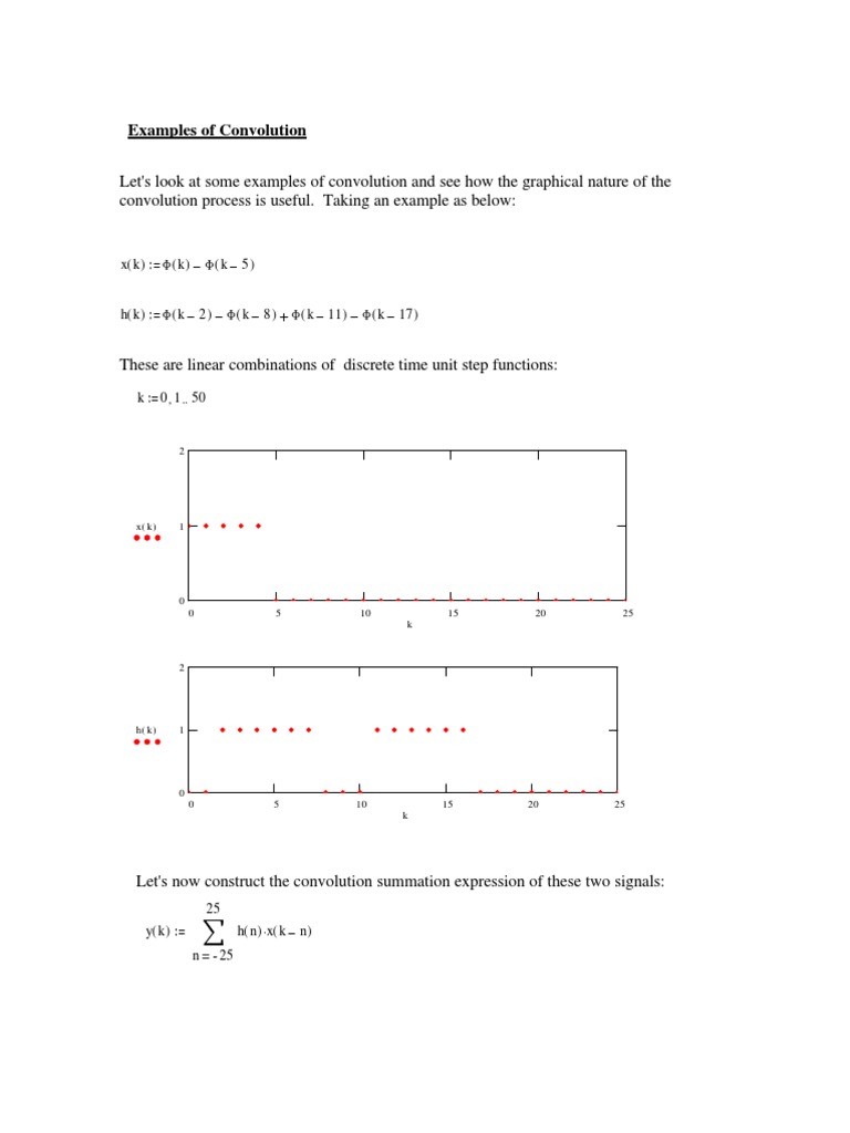 Examples of Convolution XK K K 5 Download Free PDF Convolution