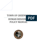Town of Greenwich Human Resource Policy Manual