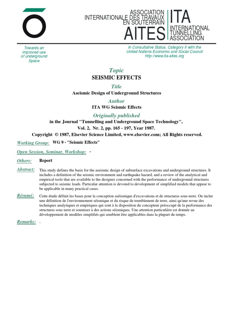 SEISMIC DESIGN AND ANALYSIS OF UNDERGROUND STRUCTURES visual data 6