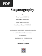 Download Steganography REPORT by Ratnesh Pandey SN137030552 doc pdf