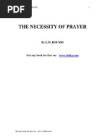 The Necessity of Prayers