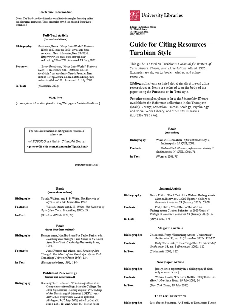 Turabian format liberty university image