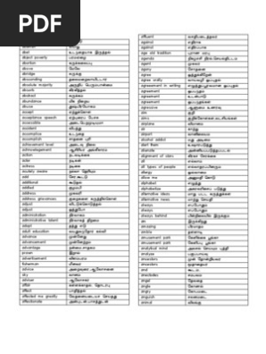 Dictionary English To Tamil 02